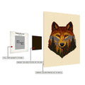 The Wild within the Wolf Metal Wall Posters | Premium, Waterproof & Magnet-Mounted Art