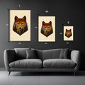 The Wild within the Wolf Metal Wall Posters | Premium, Waterproof & Magnet-Mounted Art