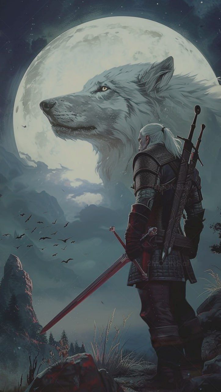 The Witcher Geralt of rivia the white wolf metal Posters | Premium, Waterproof & Magnet-Mounted Art