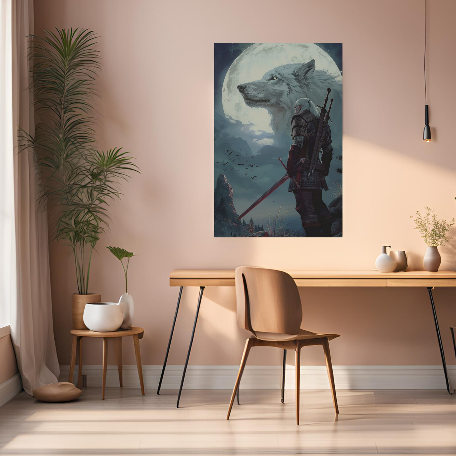 The Witcher Geralt of rivia the white wolf metal Posters | Premium, Waterproof & Magnet-Mounted Art