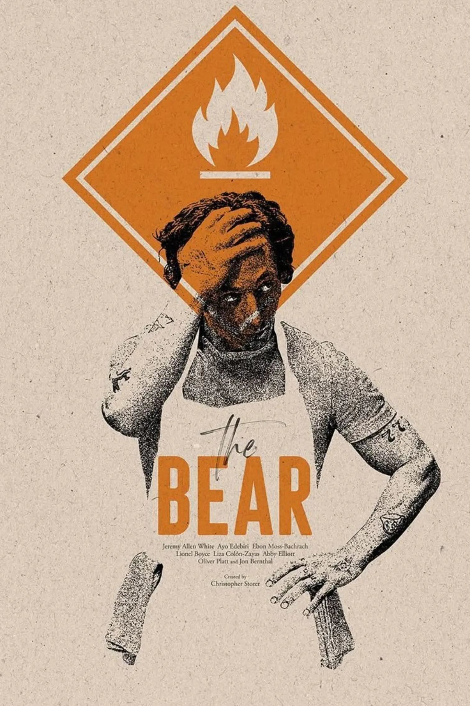 The Bear artwork Cover Metal Posters | Premium, Waterproof & Magnet-Mounted Art