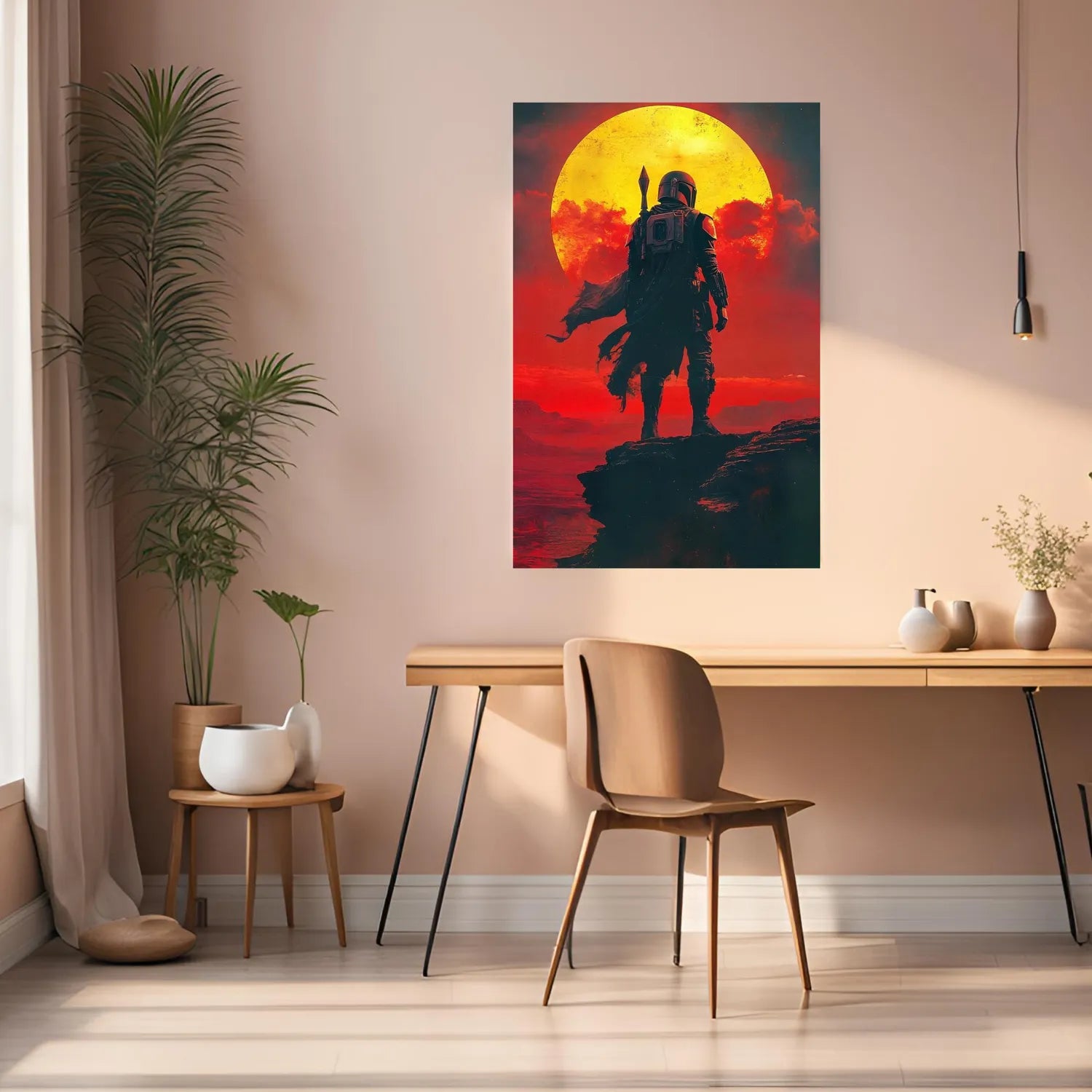 The Mandalorian art metal posters | Premium, Waterproof & Magnet-Mounted Art