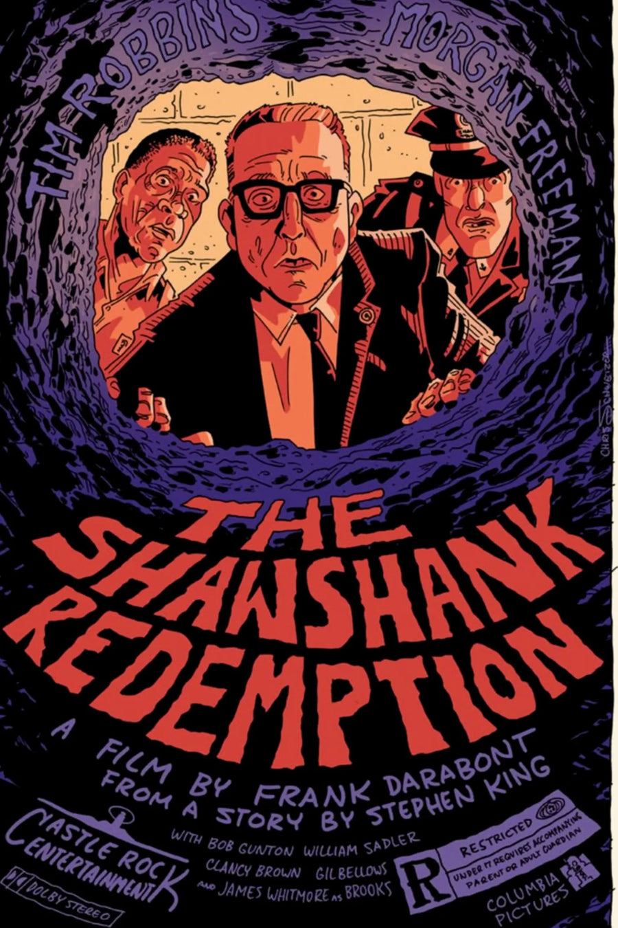The Shawshank redemption Metal Wall Posters | Premium, Waterproof & Magnet-Mounted Art