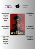 The Weeknd Album  Metal Wall Posters | Premium, Waterproof & Magnet-Mounted Art