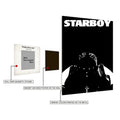 The Weeknd Starboy Album Metal Wall Posters | Premium, Waterproof & Magnet-Mounted Art