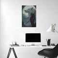 The Witcher Geralt of rivia the white wolf metal Posters | Premium, Waterproof & Magnet-Mounted Art
