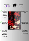 The batman movie Metal Wall Posters | Premium, Waterproof & Magnet-Mounted Art