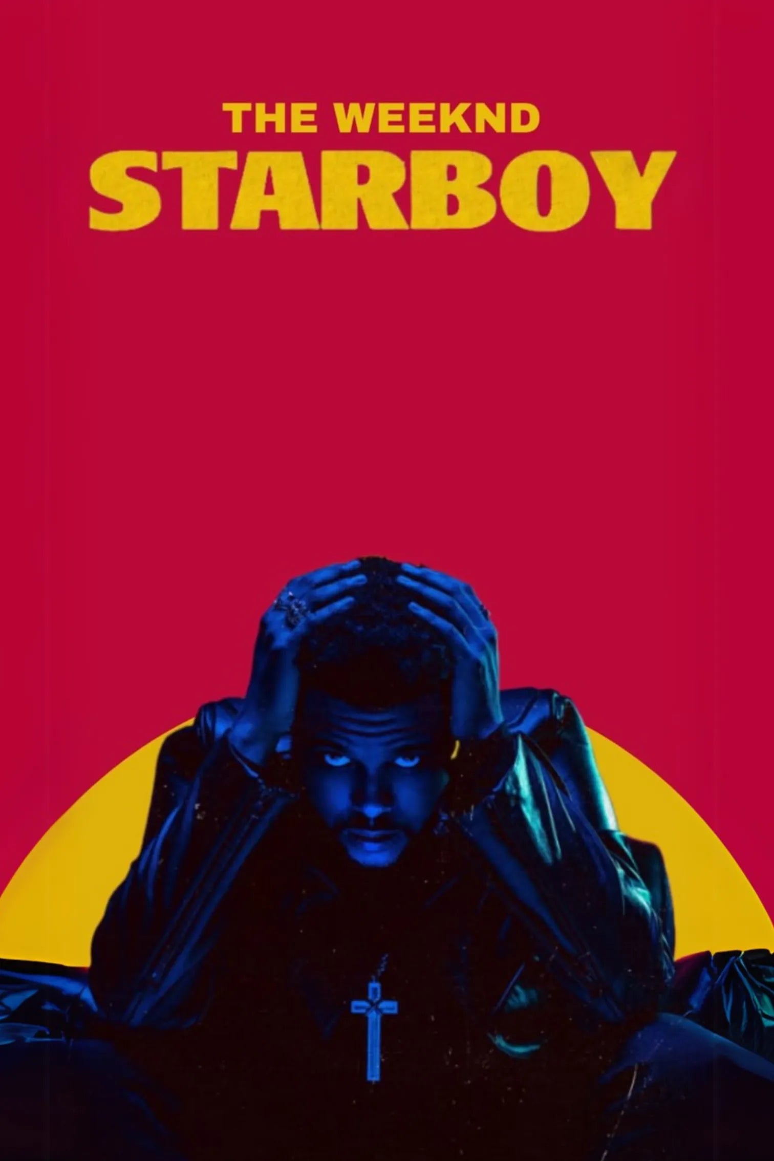 The weeknd Starboy Metal Wall Posters | Premium, Waterproof & Magnet-Mounted Art