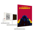 The weeknd Starboy Metal Wall Posters | Premium, Waterproof & Magnet-Mounted Art