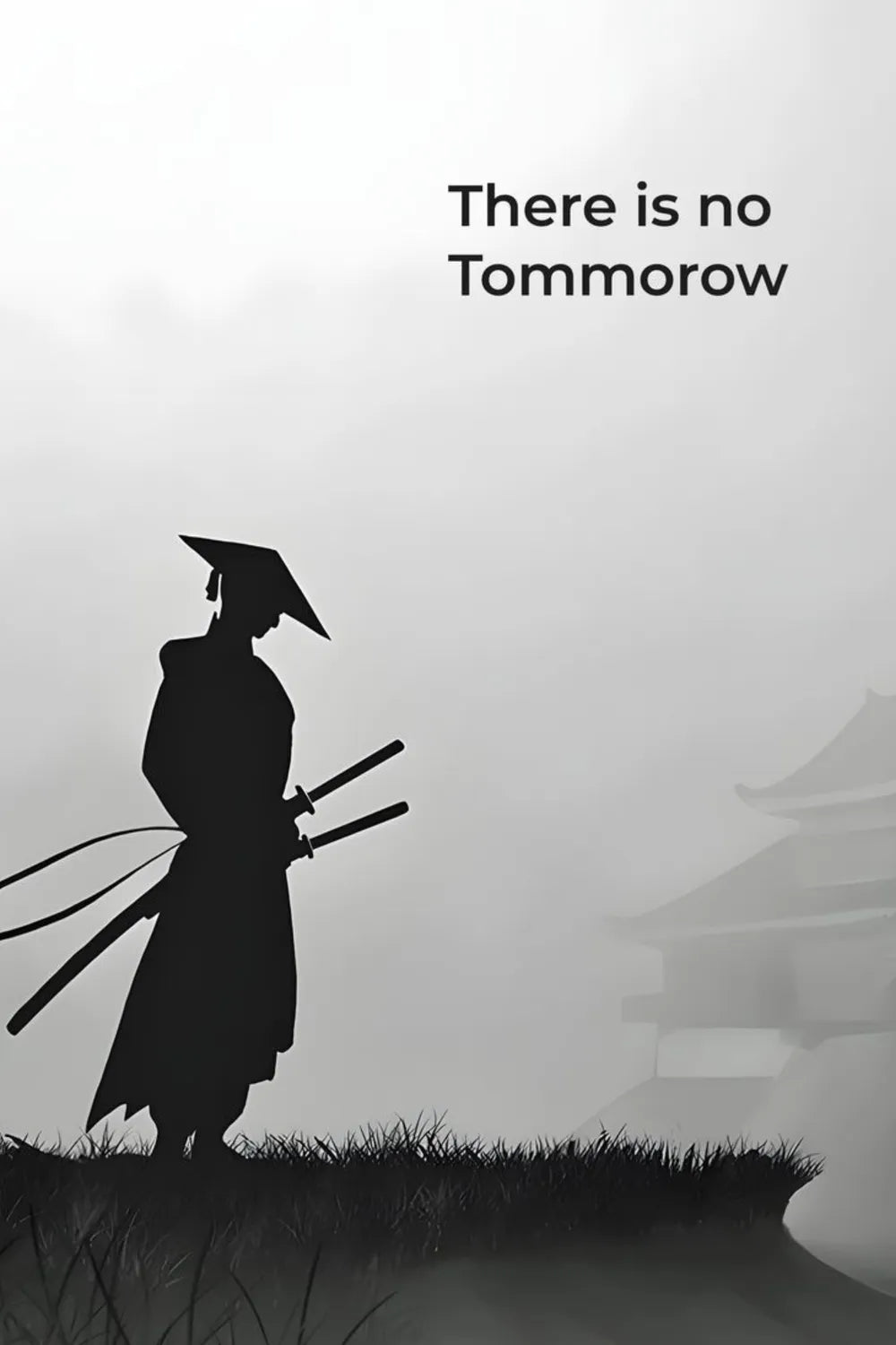 There is No Tomorrow Motivational Metal Posters | Premium, Waterproof & Magnet-Mounted Art