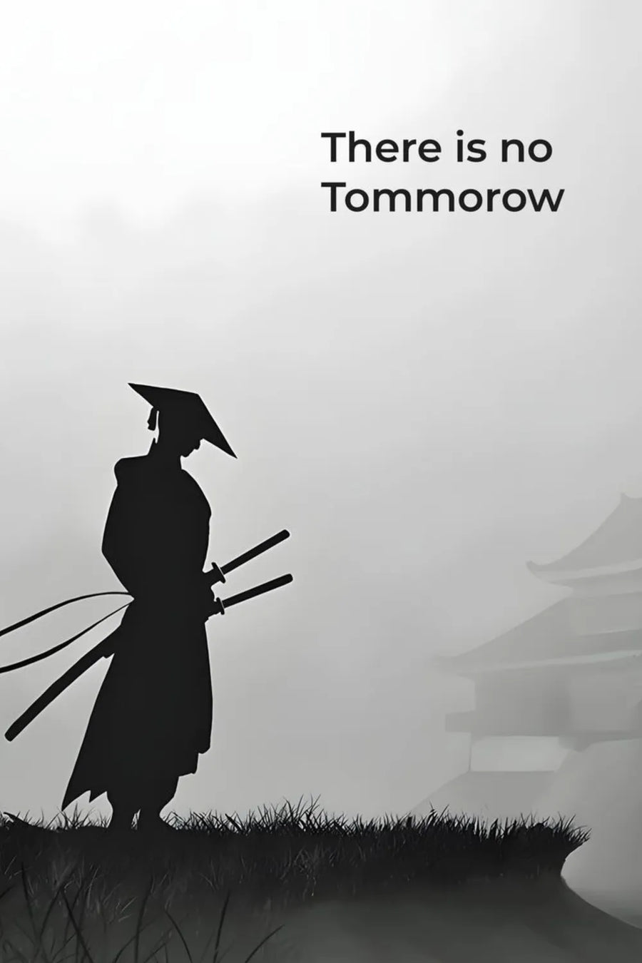 There is No Tomorrow Motivational Metal Posters | Premium, Waterproof & Magnet-Mounted Art