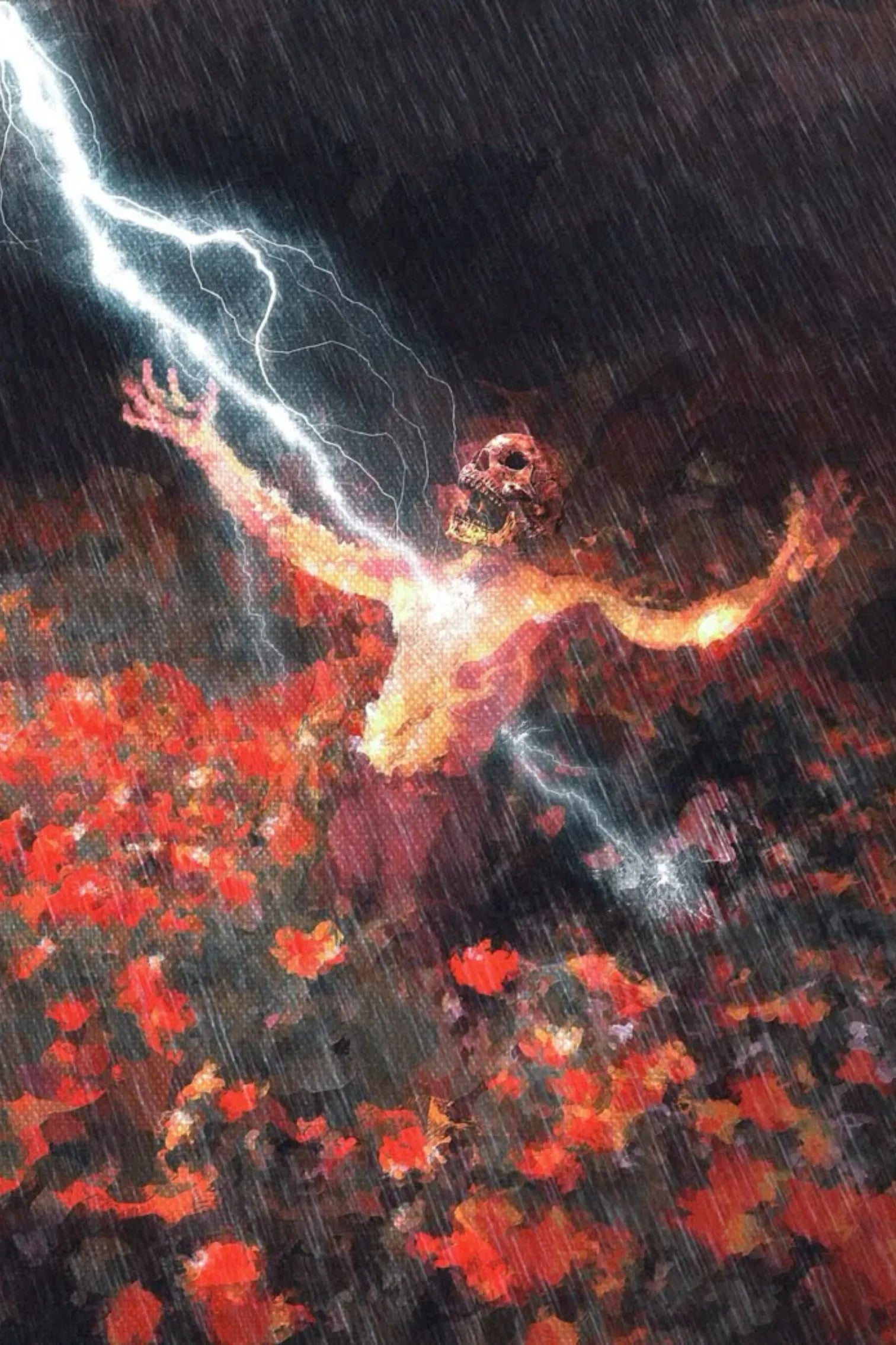 Thunder and Roses Metal Posters | Premium, Waterproof & Magnet-Mounted Art