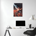Thunder and Roses Metal Posters | Premium, Waterproof & Magnet-Mounted Art
