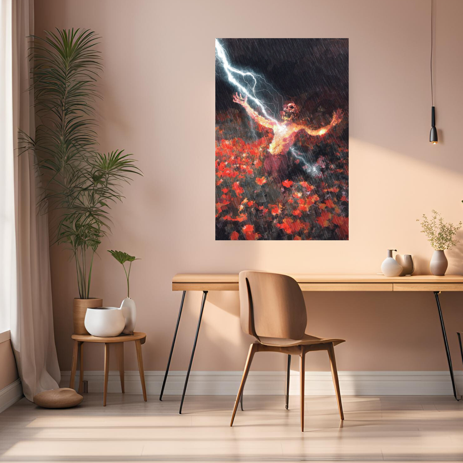 Thunder and Roses Metal Posters | Premium, Waterproof & Magnet-Mounted Art