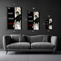 Toji Motivational Metal Wall Posters | Premium, Waterproof & Magnet-Mounted Art