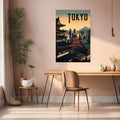 Tokyo Japan Art Metal Posters | Premium, Waterproof & Magnet-Mounted Art