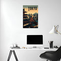Tokyo Japan Art Metal Posters | Premium, Waterproof & Magnet-Mounted Art