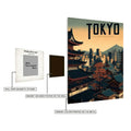 Tokyo Japan Art Metal Posters | Premium, Waterproof & Magnet-Mounted Art