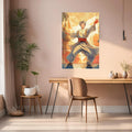 Tranquillity Man illustration Metal Wall Posters | Premium, Waterproof & Magnet-Mounted Art