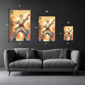 Tranquillity Man illustration Metal Wall Posters | Premium, Waterproof & Magnet-Mounted Art