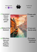 Venice Italy Metal Posters | Premium, Waterproof & Magnet-Mounted Art