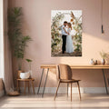 Wedding Couple Photography Metal Wall Posters | Premium, Waterproof & Magnet-Mounted Art