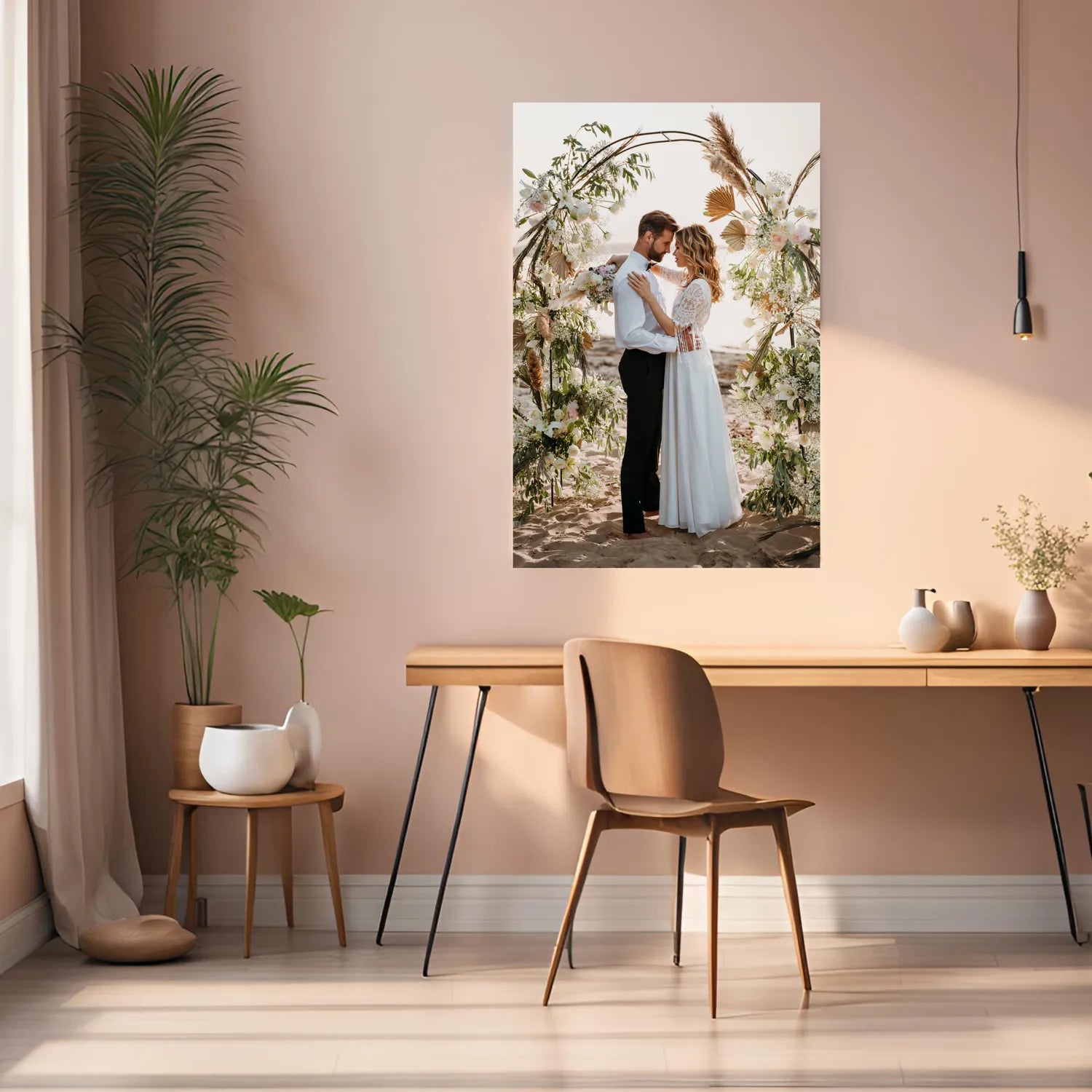 Wedding Couple Photography Metal Wall Posters | Premium, Waterproof & Magnet-Mounted Art