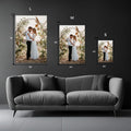 Wedding Couple Photography Metal Wall Posters | Premium, Waterproof & Magnet-Mounted Art