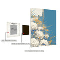 White Daisies Flowers Metal Wall Posters | Premium, Waterproof & Magnet-Mounted Art