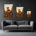 Wild Bird illustration Metal Wall Posters | Premium, Waterproof & Magnet-Mounted Art