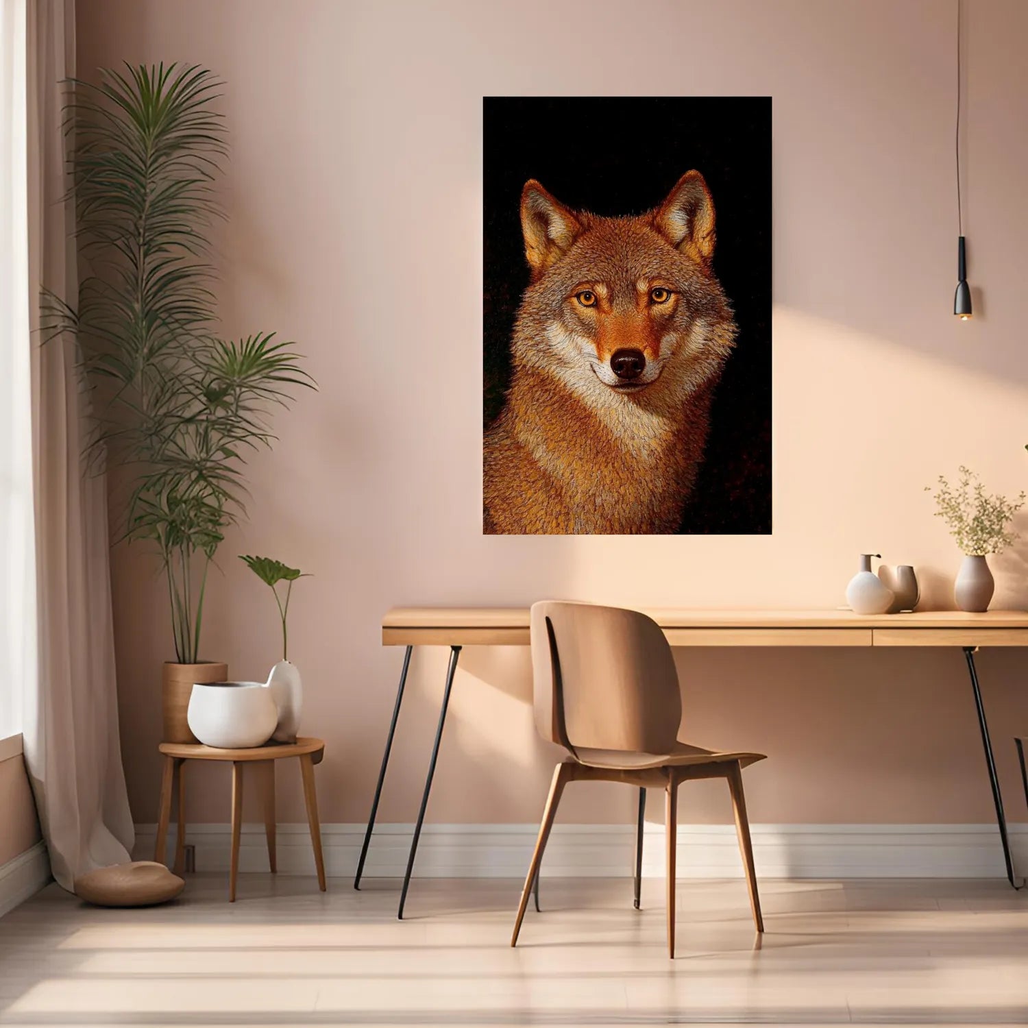 ًWild Wolf Metal Wall Posters | Premium, Waterproof & Magnet-Mounted Art