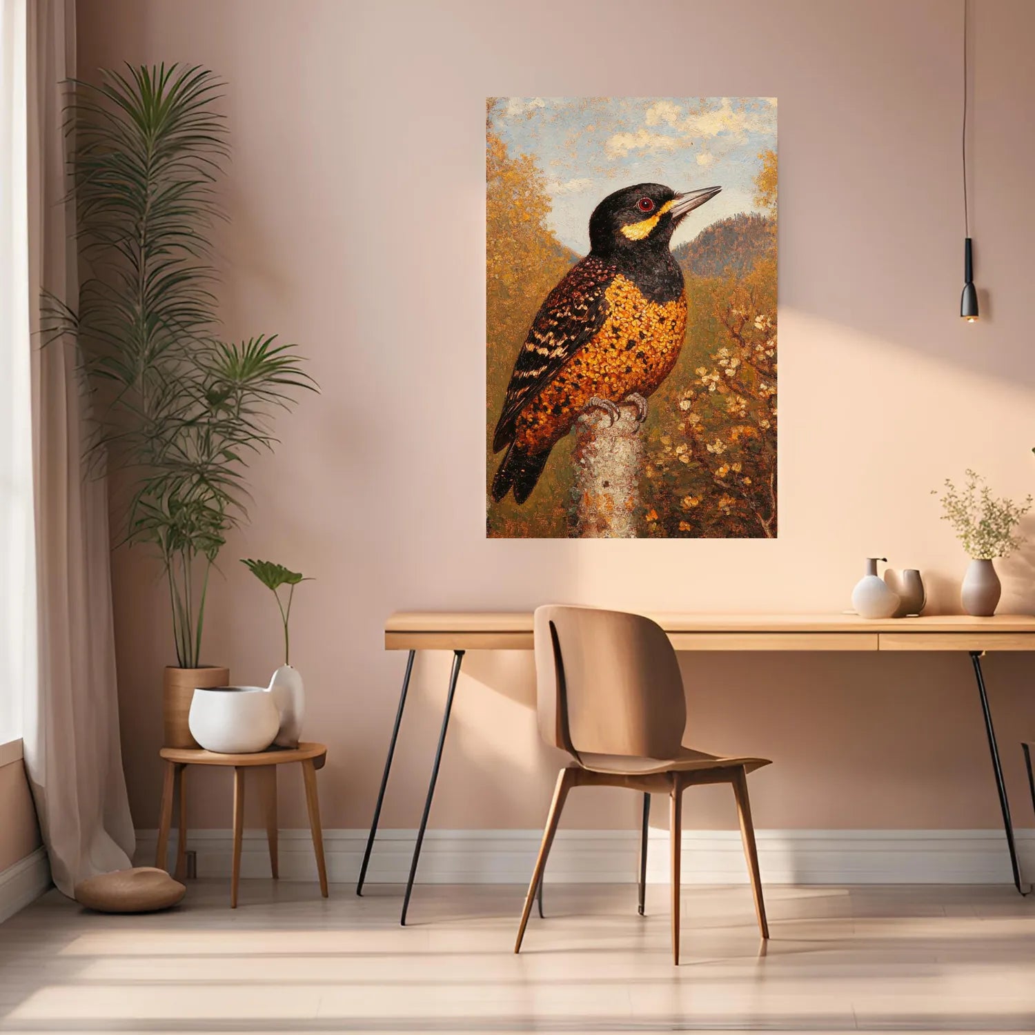 Woodpecker Metal Wall Posters | Premium, Waterproof & Magnet-Mounted Art
