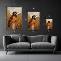 Woodpecker Metal Wall Posters | Premium, Waterproof & Magnet-Mounted Art