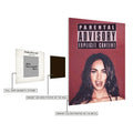 Young Megan Fox Explicit Metal Posters | Premium, Waterproof & Magnet-Mounted Art