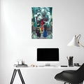 Yuta Okkotsu and Rika artwork Metal Posters | Premium, Waterproof & Magnet-Mounted Art