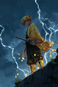 Zenitsu Demon Slayer Metal Posters | Premium, Waterproof & Magnet-Mounted Art