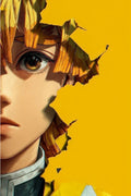 Zenitsu Demon Slayer Modern Metal Posters | Premium, Waterproof & Magnet-Mounted Art