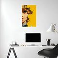 Zenitsu Demon Slayer Modern Metal Posters | Premium, Waterproof & Magnet-Mounted Art