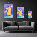 Pikachu Happy Metal Wall Posters | Premium, Waterproof & Magnet-Mounted Art
