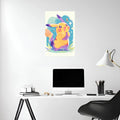 Pikachu smiling Metal Wall Posters | Premium, Waterproof & Magnet-Mounted Art