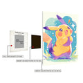 Pikachu smiling Metal Wall Posters | Premium, Waterproof & Magnet-Mounted Art