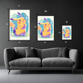 Pikachu smiling Metal Wall Posters | Premium, Waterproof & Magnet-Mounted Art
