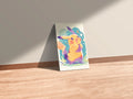 Pikachu smiling Metal Wall Posters | Premium, Waterproof & Magnet-Mounted Art